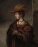 Saskia van Uylenburgh, die Frau des Künstlers Rembrandt - Abraham van Dijck — Ansicht des Kunstwerks