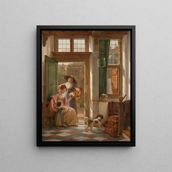 Abraham Van Strij - A Cherry Vendor at the Door.webp