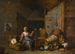Innenaufnahme mit einer Mutter, die Garn spinnt, in der Nähe eines Kinderbetts - Abraham Willemsens — Ansicht des Kunstwerks