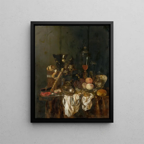 prächtiges Stillleben - Abraham van Beyeren — gerahmtes Bild an der Wand