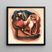 Abstraktion - Francis Bernard Shields — gerahmtes Bild an der Wand