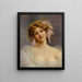 Mädchen mit Flieder - Achille Beltrame — gerahmtes Bild an der Wand