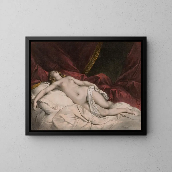 L'âme active - Achille Devéria — gerahmtes Bild an der Wand