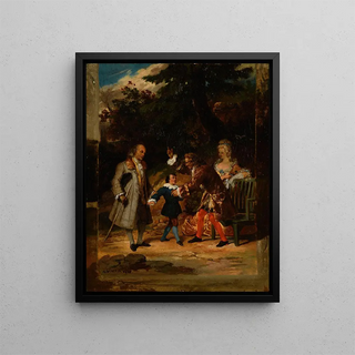 Achille Devria - Voltaire bnissant le petitfils de Franklin.webp