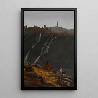 Achille Etna Michallon - Goatherd Opposite the Falls of Tivoli.webp