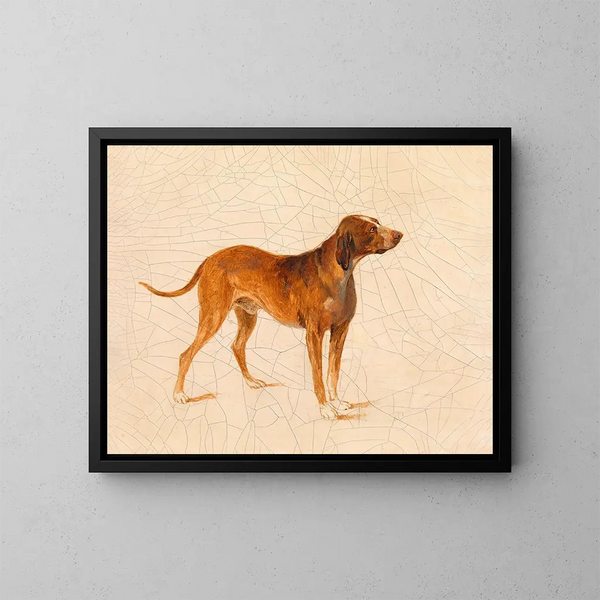 Jagdhund - Adalbert Stifter — gerahmtes Bild an der Wand