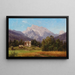 Motiv der Alpen - Adalbert Waagen — gerahmtes Bild an der Wand