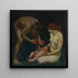Franz von Stuck - Adam und Eva Die Familie.webp