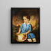 Portrait eines Jungen mit Hut - Adam Brenner — gerahmtes Bild an der Wand