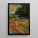 Schwarze Wolken Abschnitt des Triptychons Skizze des Desasters - Adam Chmielowski — gerahmtes Bild an der Wand