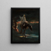 Tod und Brand, zentrale Sektion des Triptychons Katastrophe - Adam Chmielowski — gerahmtes Bild an der Wand