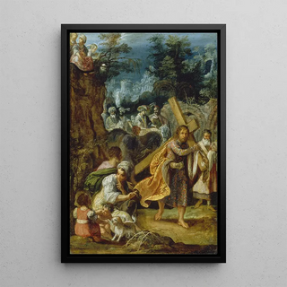 Adam Elsheimer - The Frankfurt Altarpiece of the Exaltation of the True Cross Emperor Heraclius Entry into Jerusalem.webp