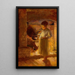Kerzenlicht am Kamin - Adam Emory Albright — gerahmtes Bild an der Wand