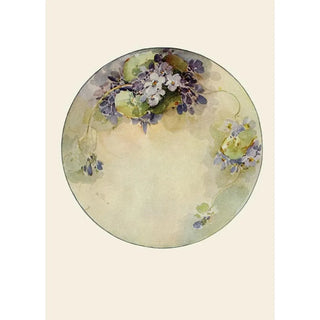 Adeline More - Plate in arrangement of Violets.webp