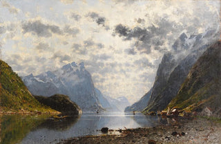 Adelsteen Normann - Norwegische Fjordlandschaft.webp