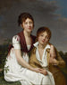Portrait von Amélie Justine und Charles Édouard Pontois - Adèle Romany — Ansicht des Kunstwerks