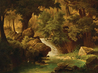 Adolf Chwala - A Rocky Landscape with a River.webp