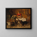 En route pour la chasse - Adolf Eberle — gerahmtes Bild an der Wand