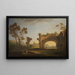 Landschaft mit Aquäduktruinen - Adolf Fryderyk Harper — gerahmtes Bild an der Wand