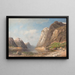 Sommerfjord - Adolf Gustav Schweitzer — gerahmtes Bild an der Wand