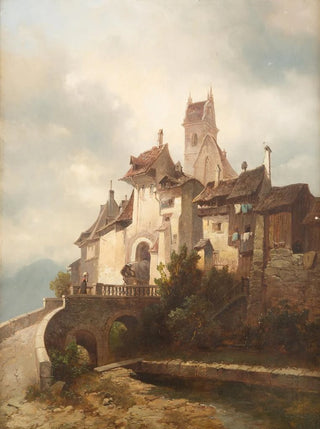 Adolf Gustav Thamm - Medieval town.webp