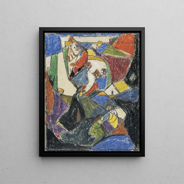 Komposition - Adolf Hölzel — gerahmtes Bild an der Wand