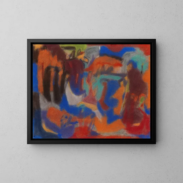 Komposition figurale - Adolf Hölzel — gerahmtes Bild an der Wand