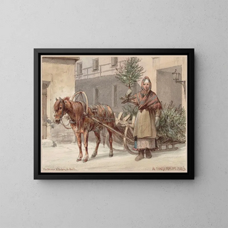 Adolf Jossifowitsch Charlemagne - Christmas Tree Saleswoman.webp