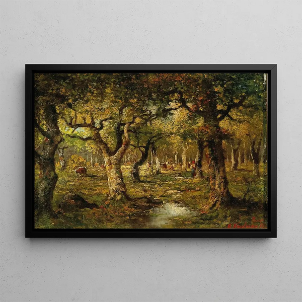 Adolf Kaufmann - In the Forest of Barbizon.webp