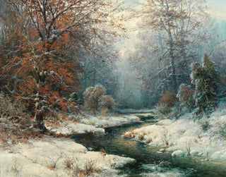 Adolf Kaufmann - Winterliche Flusslandschaft.webp