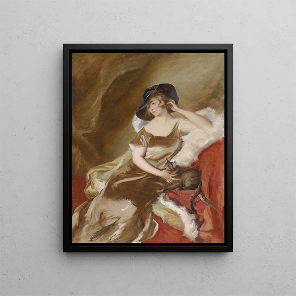 Adolf Pirsch - Bildnis einer Dame mit Katze.webp