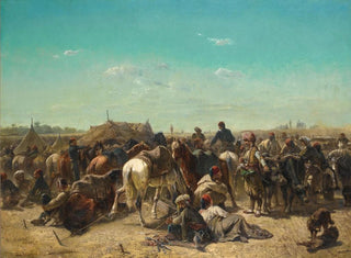 Adolf Schreyer - An Ottoman encampment.webp