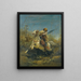 Die Verfolgung - Adolf Schreyer — gerahmtes Bild an der Wand