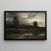 Le couvent Fahr près de Zurich sur la rivière Limmat - Adolf Stäbli — gerahmtes Bild an der Wand