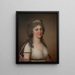 Hedvig Elisabet Charlotte 1759-1818 Königin von Schweden - Adolf Ulrik Wertmüller — gerahmtes Bild an der Wand