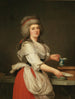 Madame A. Aughi, Freundin von Königin Marie-Antoinette, als Milchfrau in der königlichen Molkerei von Trianon - Adolf Ulrik Wertmüller — Ansicht des Kunstwerks
