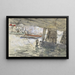 Ansicht unter einer Eisenbahnbrücke in Amsterdam - Adolf der Graf — gerahmtes Bild an der Wand