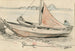 Boot am Ufer gezogen - Adolf der Graf — Ansicht des Kunstwerks