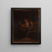 Am Spinnrad - Adolph Tidemand — gerahmtes Bild an der Wand
