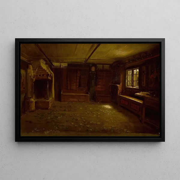 Adolph Tidemand - Farm Interior.webp