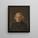 Studie eines Porträts eines alten Mannes - Adolph Tidemand — gerahmtes Bild an der Wand