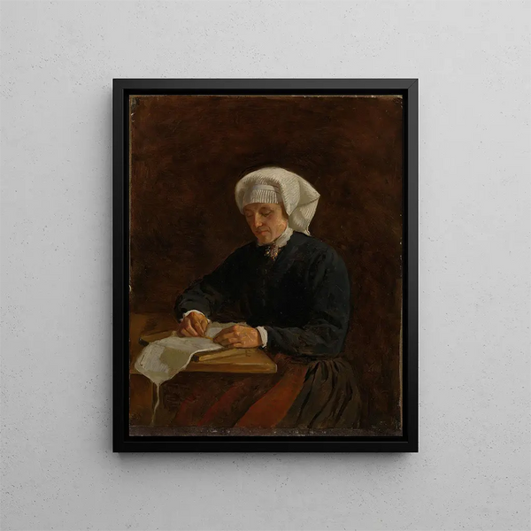 Ländliches Gemälde von Viky - Adolph Tidemand — gerahmtes Bild an der Wand