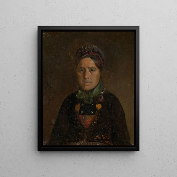 Portrait von Ingeborg Skjønne de Numedal - Adolph Tidemand — gerahmtes Bild an der Wand