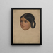 Studie eines Porträts von Mariuccia - Adolph Tidemand — gerahmtes Bild an der Wand