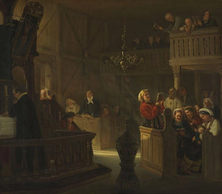 Adolph Tidemand - Service in a Norwegian Country Church.webp