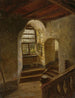 Treppe in einem Schloss am Rhein - Adolph Tidemand — Ansicht des Kunstwerks