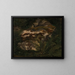 Studie eines mit Moos und Farnen bedeckten Steins - Adolph Tidemand — gerahmtes Bild an der Wand