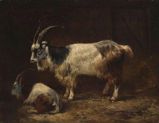 Adolph Tidemand - Two Goats.webp