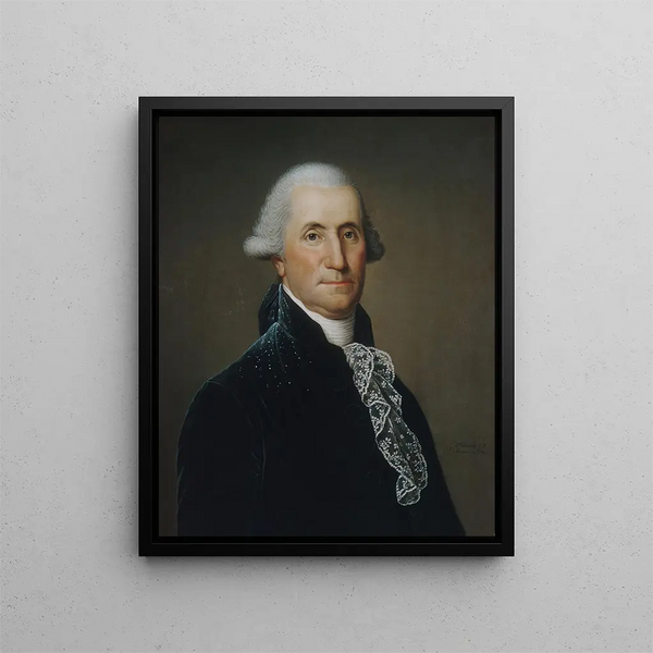 George Washington - Adolph Ulrich Wertmüller — gerahmtes Bild an der Wand