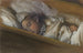 Ein schlafendes Säugling in seinem Kinderbett - Adolph von Menzel — Ansicht des Kunstwerks